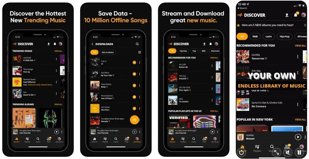 Audiomack تطبيقات لتحميل الاغاني على الايفون
