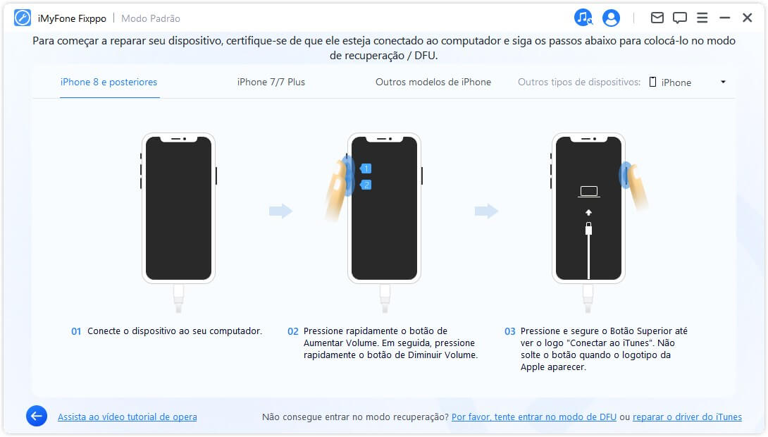  enter Recovery Mode under Standard Mode