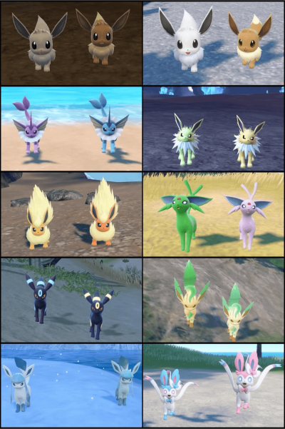 all shiny eeveelutions