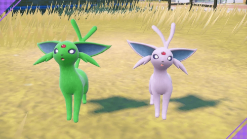 Shiny Espeon vs. Normal