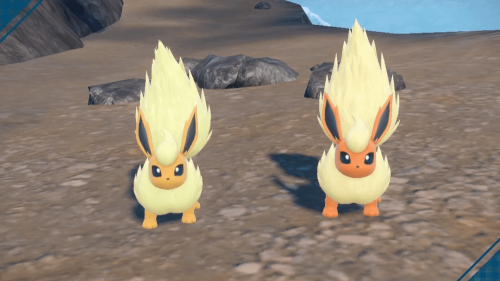 Shiny Flareon vs. Normal