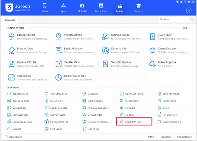3utools skip mdm