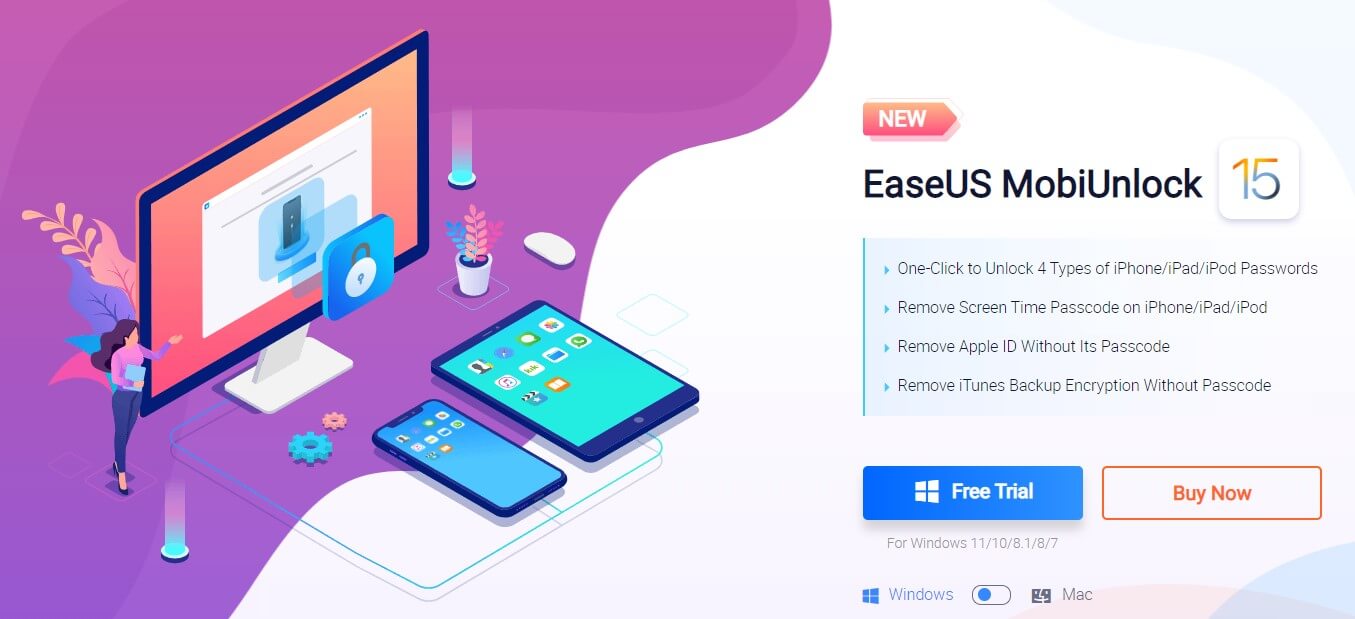 avis Easeus Mobiunlock, déblocage d'iPhone