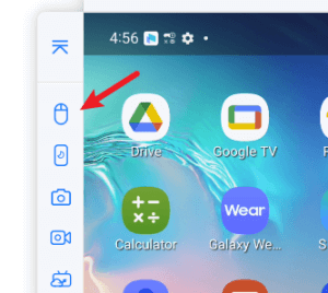 enable mouse control in mirrorto