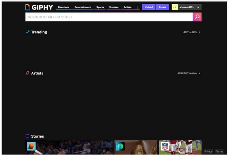 giphy website