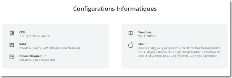 compatibilité de iMyFone Fixppo
