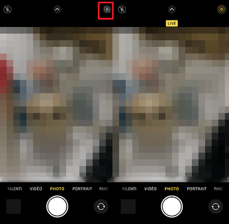 prendre une live photo iPhone