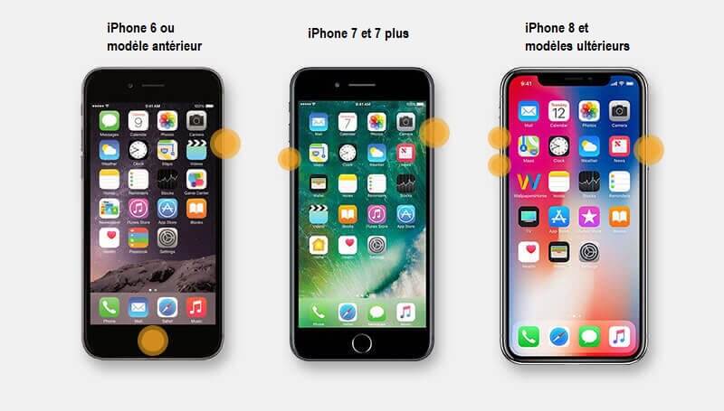 Forcer le Redémarrage de l'iPhone