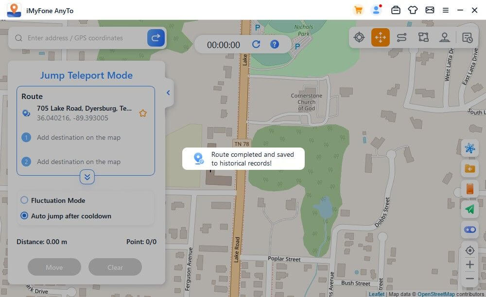 διαδρομή τηλεμεταφοράς άλματος