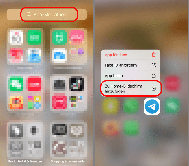 Mehrfache Entfernung von iPhone-Apps vom Home-Bildschirm