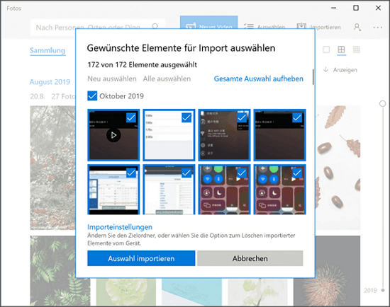 iPhone gesperrt Bilder retten mit Windows Medien