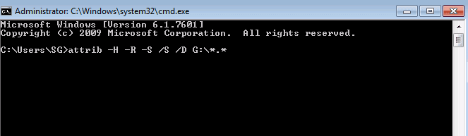 daten auf usb stick wiederherstellen mit CMD