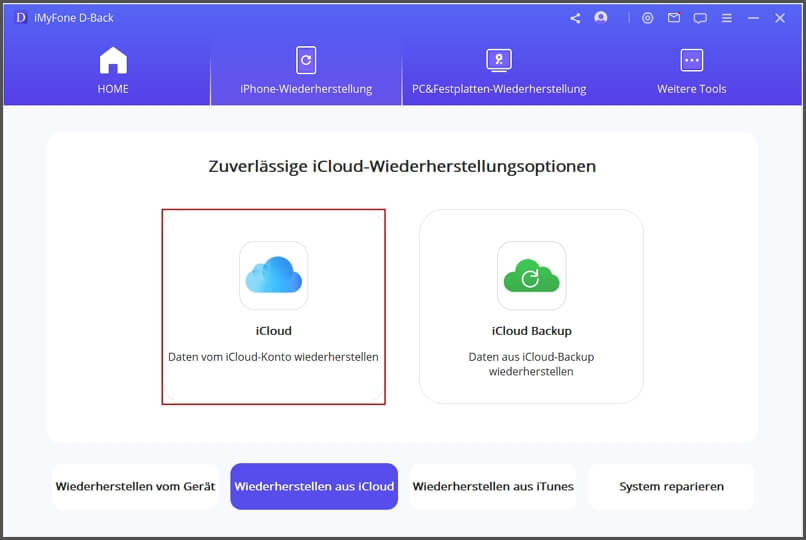  zurückgesetztes iPhone wiederherstellen vom icloud