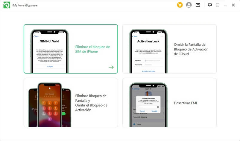 Eliminar el bloqueo de SIM de iPhone con iMyFone iByPasser