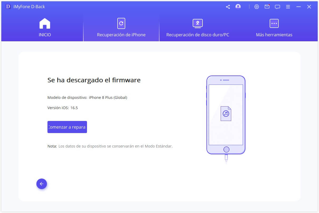 firmware avanzado descargado