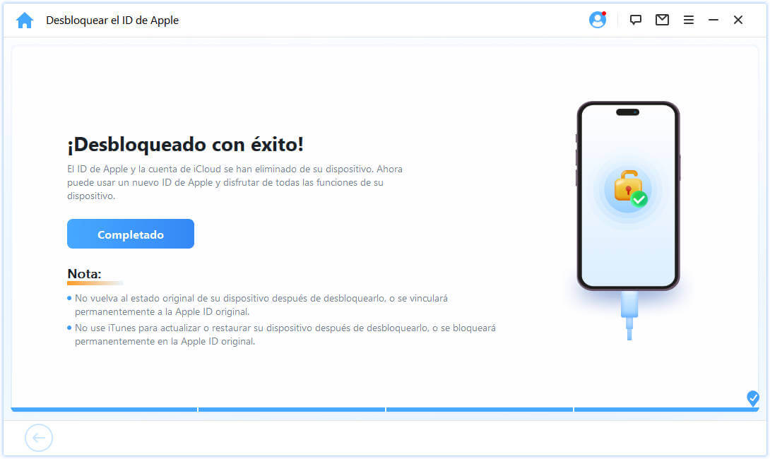 Apple ID está desbloqueado