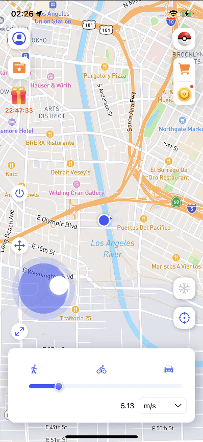joystick mode radius