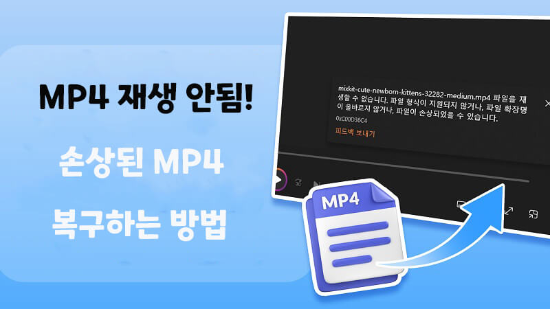 손상된 MP4 복구